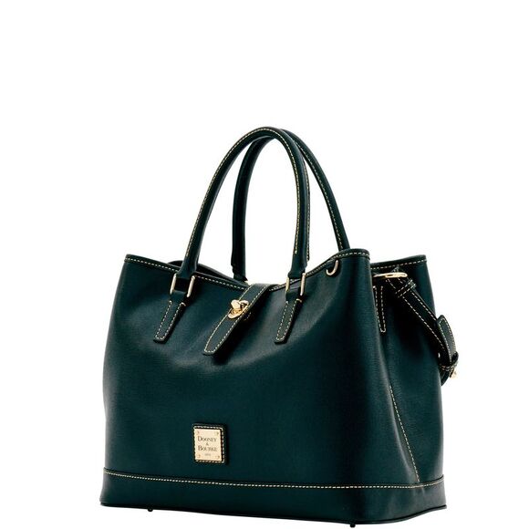 Dooney & Bourke Saffiano Perry Satchel - Black Black - Picture 2 of 4